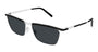 SAINT LAURENT SL 795 JOE 3 RECTANGULAR / SILVER
