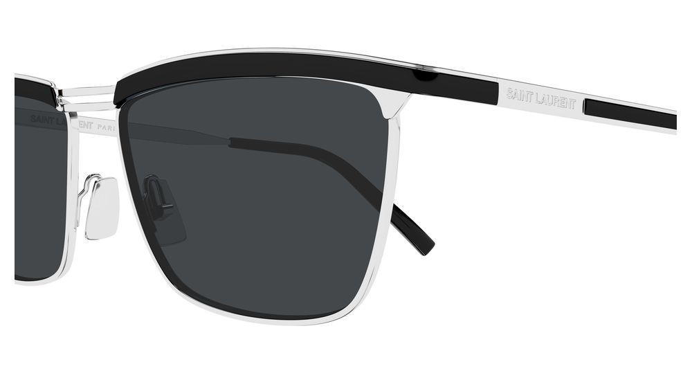SAINT LAURENT SL 795 JOE 3 RECTANGULAR / SILVER