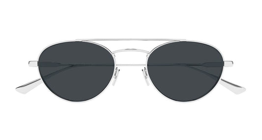 SAINT LAURENT SL 97 2 ROUND / SILVER