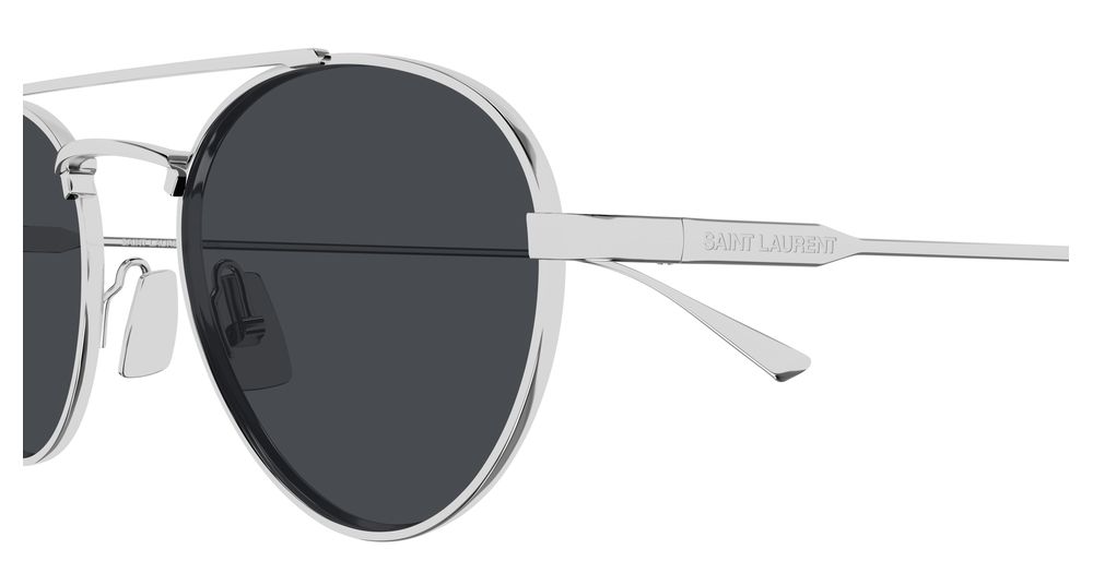SAINT LAURENT SL 97 2 ROUND / SILVER