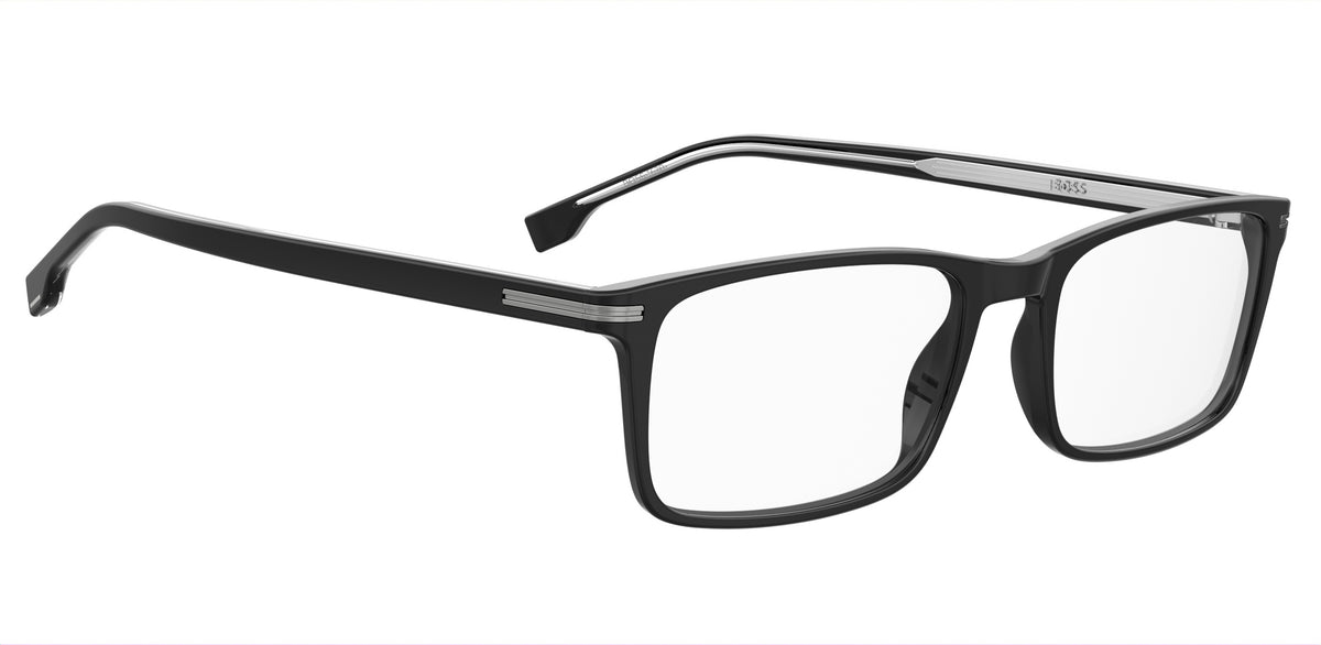 HUGO BOSS 1630 807 RECTANGULAR / BLACK