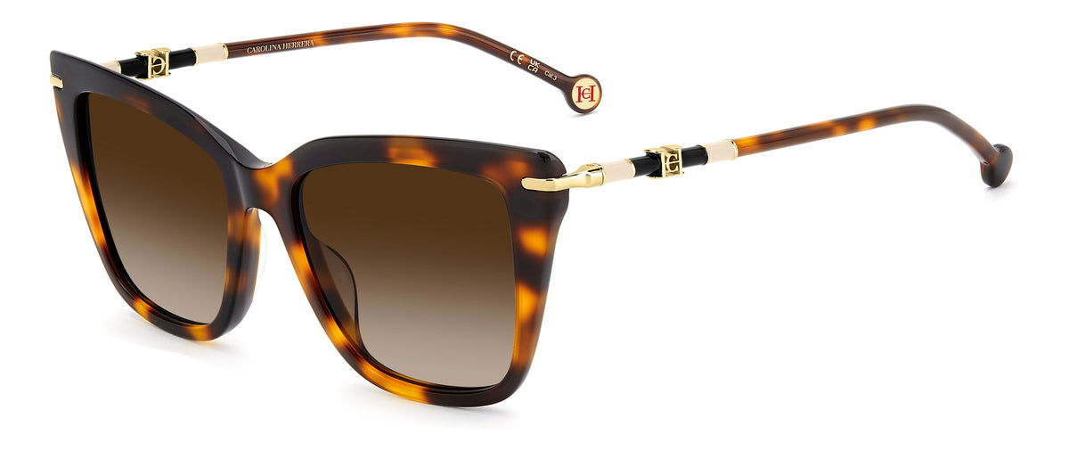 CAROLINA HERRERA HER 0351/G/S 086 CAT EYE / HAVANA
