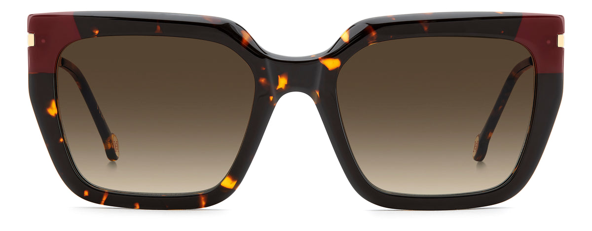 CAROLINA HERRERA HER 0348/S 086 RECTANGULAR / HAVANA