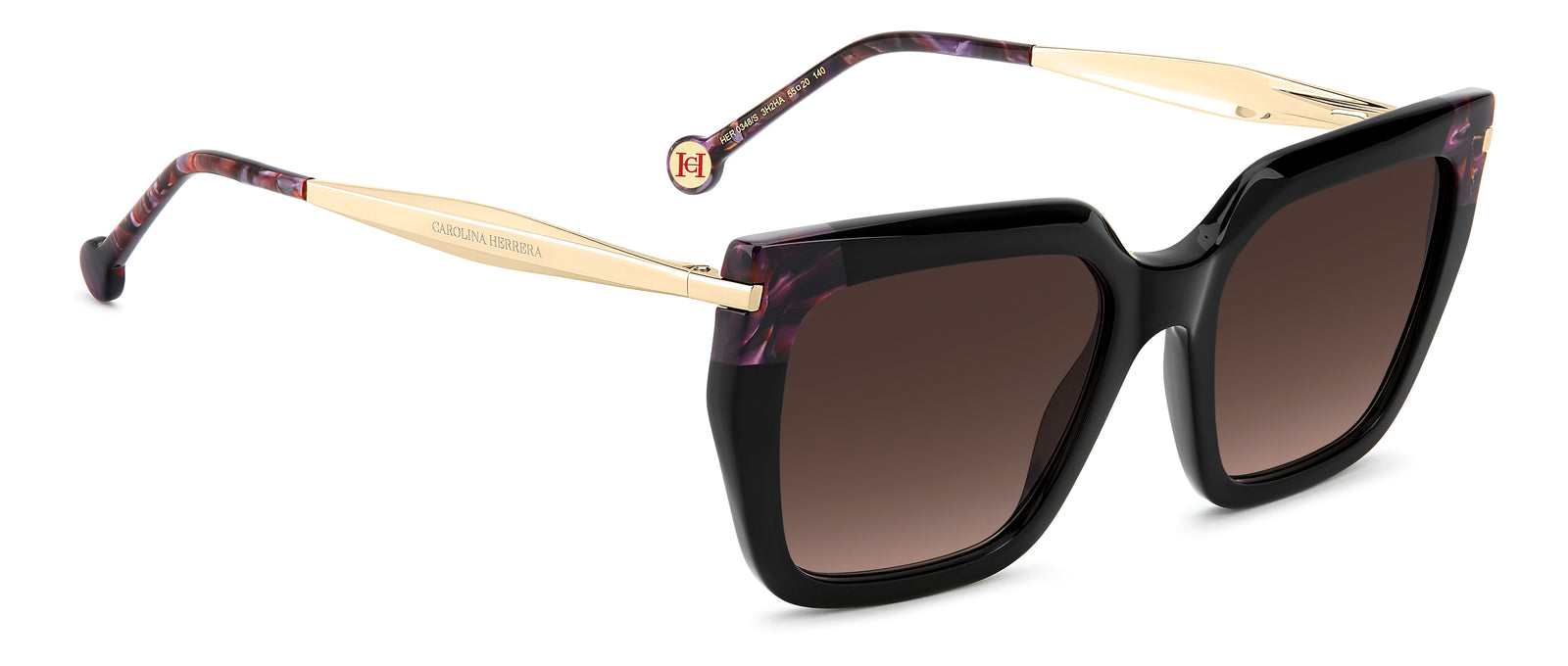 CAROLINA HERRERA HER 0348/S 3H2 RECTANGULAR / BLACK