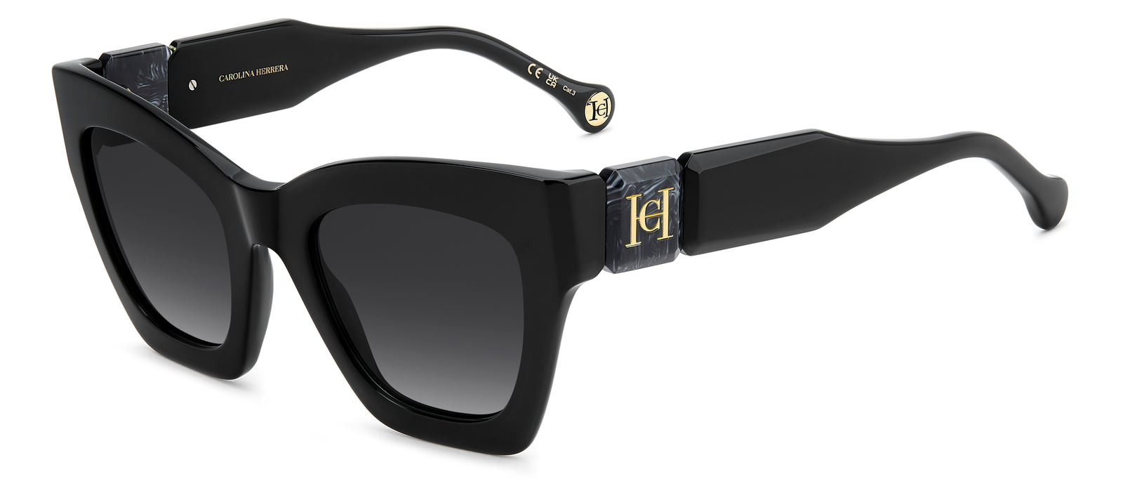 CAROLINA HERRERA HER 0327/S 807 CAT EYE / BLACK