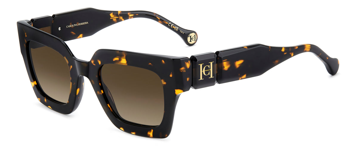 CAROLINA HERRERA HER 0328/S 086 SQUARE / HAVANA