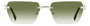 DSQUARED D2 0102/S 010 RECTANGULAR / SILVER