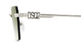 DSQUARED D2 0102/S 010 RECTANGULAR / SILVER