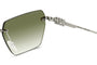 DSQUARED D2 0102/S 010 RECTANGULAR / SILVER