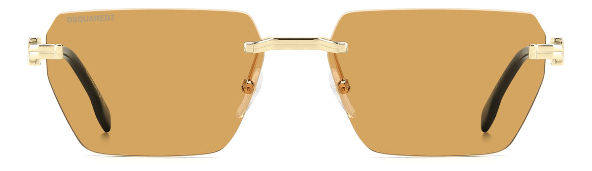 DSQUARED D2 0102/S J5G RECTANGULAR / GOLD