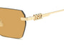 DSQUARED D2 0102/S J5G RECTANGULAR / GOLD