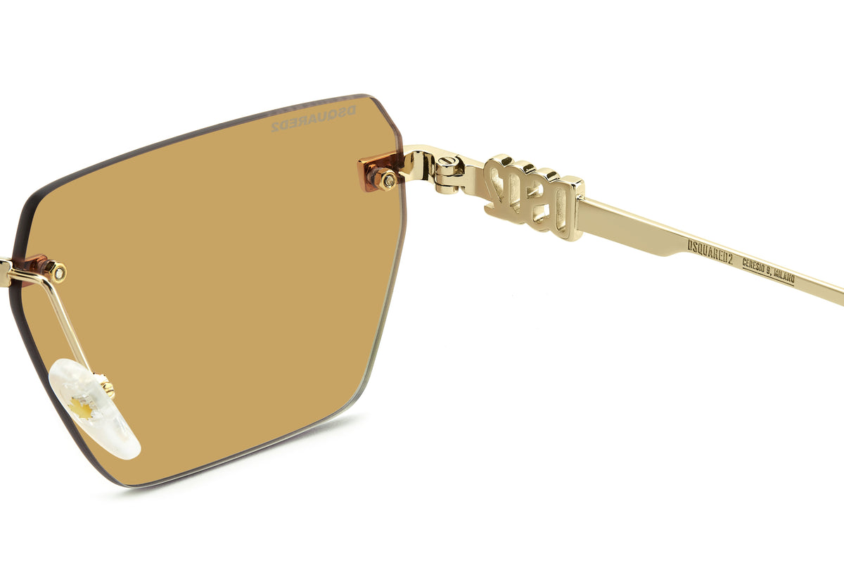 DSQUARED D2 0102/S J5G RECTANGULAR / GOLD