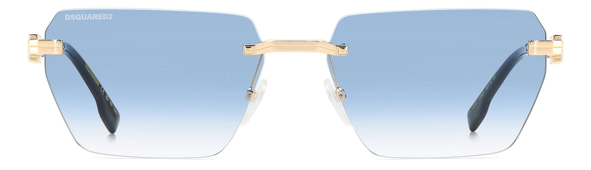 DSQUARED D2 0102/S LKS RECTANGULAR / BLUE