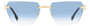 DSQUARED D2 0102/S LKS RECTANGULAR / BLUE