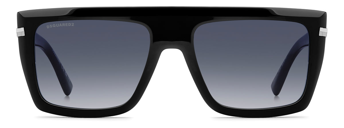 DSQUARED D2 0177/S 807 RECTANGULAR / BLACK