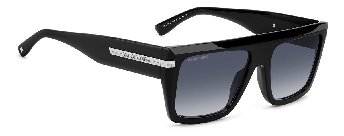 DSQUARED D2 0177/S 807 RECTANGULAR / BLACK