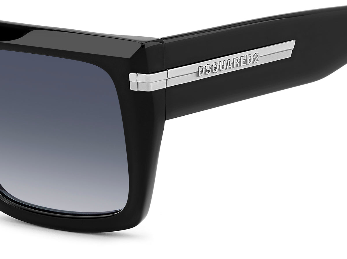 DSQUARED D2 0177/S 807 RECTANGULAR / BLACK