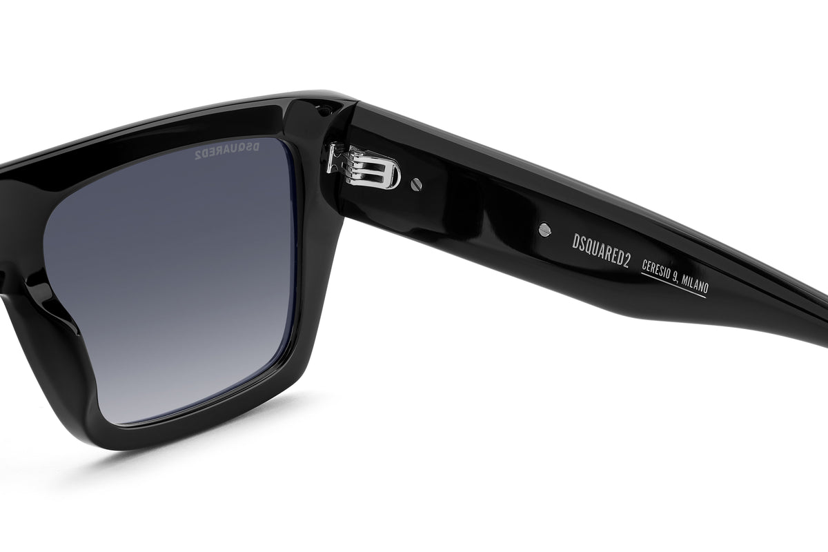 DSQUARED D2 0177/S 807 RECTANGULAR / BLACK