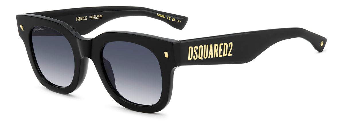 DSQUARED D2 0180/S 807 ROUND / BLACK