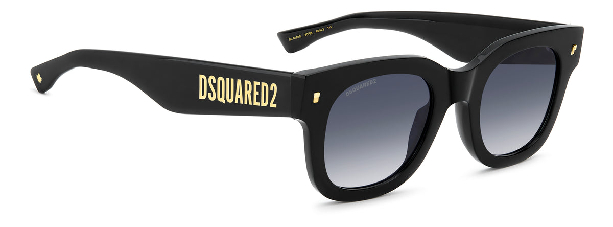 DSQUARED D2 0180/S 807 ROUND / BLACK