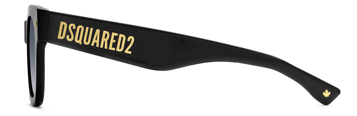 DSQUARED D2 0180/S 807 ROUND / BLACK