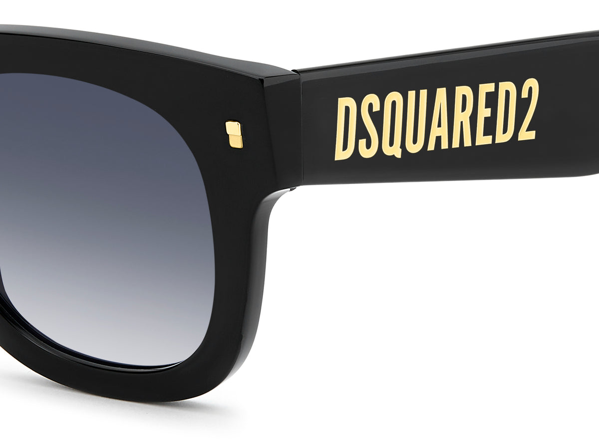DSQUARED D2 0180/S 807 ROUND / BLACK