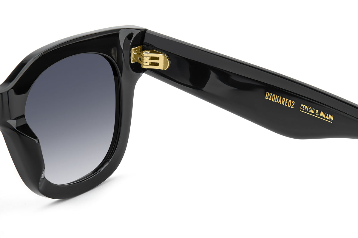 DSQUARED D2 0180/S 807 ROUND / BLACK