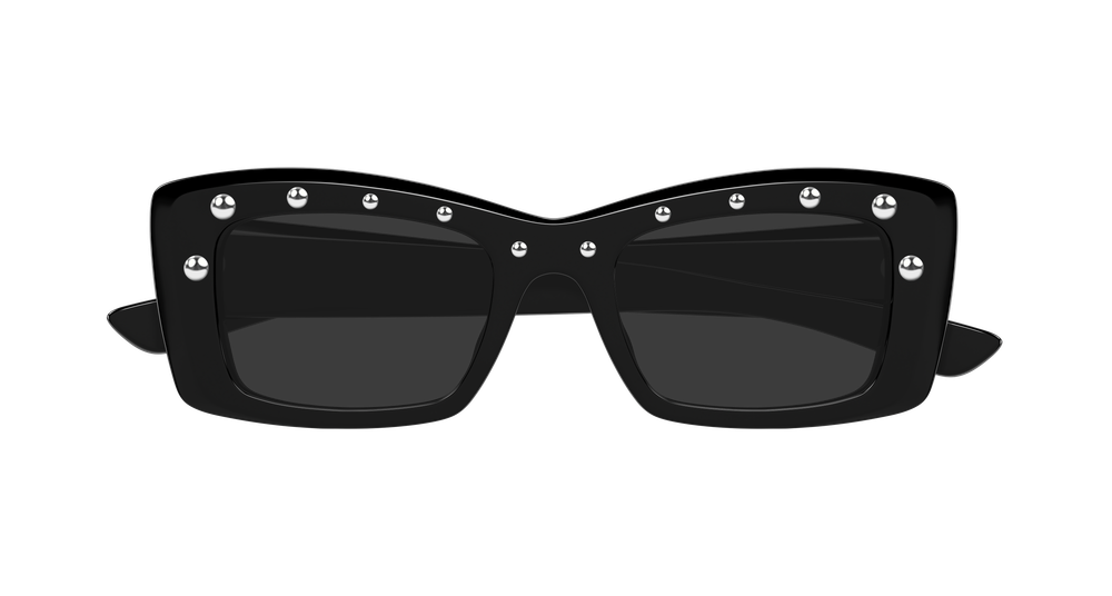 ALEXANDER MCQUEEN AM0526S 5 RECTANGULAR / BLACK