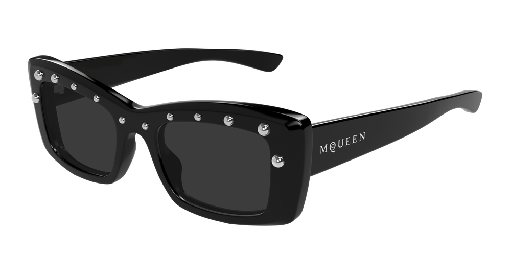 ALEXANDER MCQUEEN AM0526S 5 RECTANGULAR / BLACK