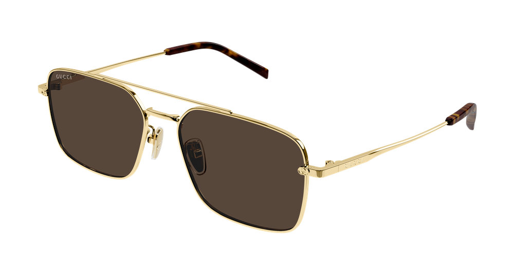 GUCCI GG1957SA 2 RECTANGULAR / GOLD