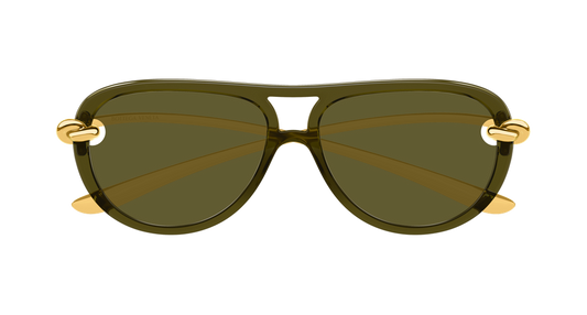 BOTTEGA VENETA BV1418S 3 PILOT / GREEN