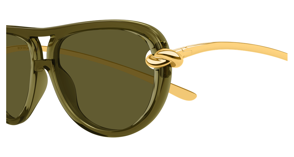 BOTTEGA VENETA BV1418S 3 PILOT / GREEN