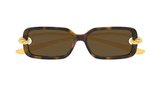 BOTTEGA VENETA BV1439S 2 RECTANGULAR / HAVANA