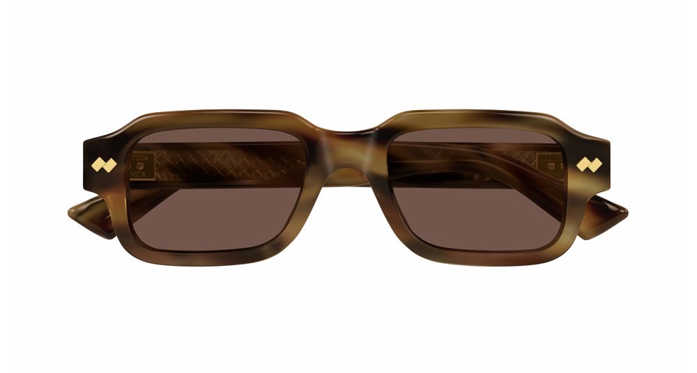 BOTTEGA VENETA BV1442S 2 RECTANGULAR / HAVANA