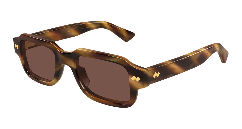 BOTTEGA VENETA BV1442S 2 RECTANGULAR / HAVANA