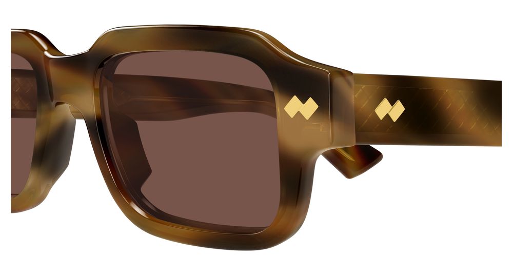 BOTTEGA VENETA BV1442S 2 RECTANGULAR / HAVANA