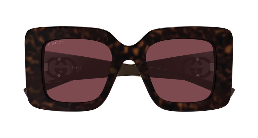 GUCCI GG2025S 2 RECTANGULAR / HAVANA