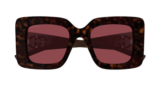 GUCCI GG2025S 2 RECTANGULAR / HAVANA