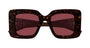 GUCCI GG2025S 2 RECTANGULAR / HAVANA