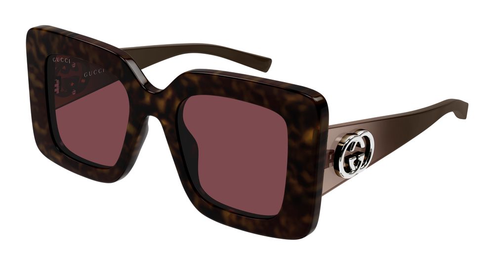 GUCCI GG2025S 2 RECTANGULAR / HAVANA