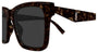 SAINT LAURENT SL M170 2 RECTANGULAR / HAVANA