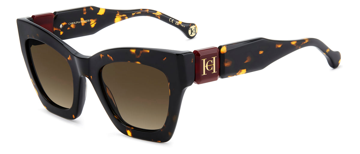 CAROLINA HERRERA HER 0327/S 086 CAT EYE / HAVANA