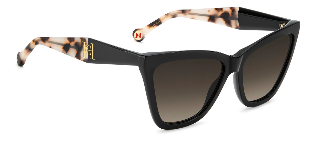 CAROLINA HERRERA HER 0374/S 807 CAT EYE / BLACK