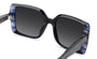 CAROLINA HERRERA HER 0391/S 807 RECTANGULAR / BLACK