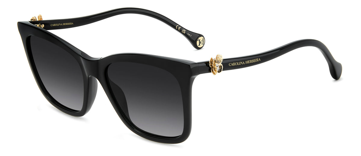 CAROLINA HERRERA HER 0394/G/S 807 RECTANGULAR / BLACK