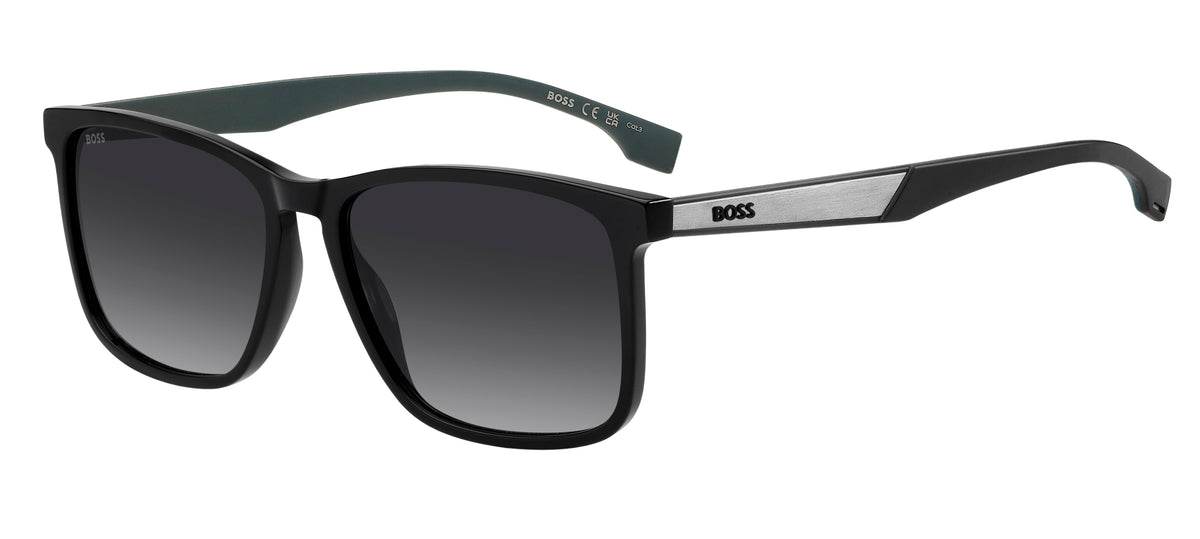 HUGO BOSS 1825/S 807 RECTANGULAR / BLACK
