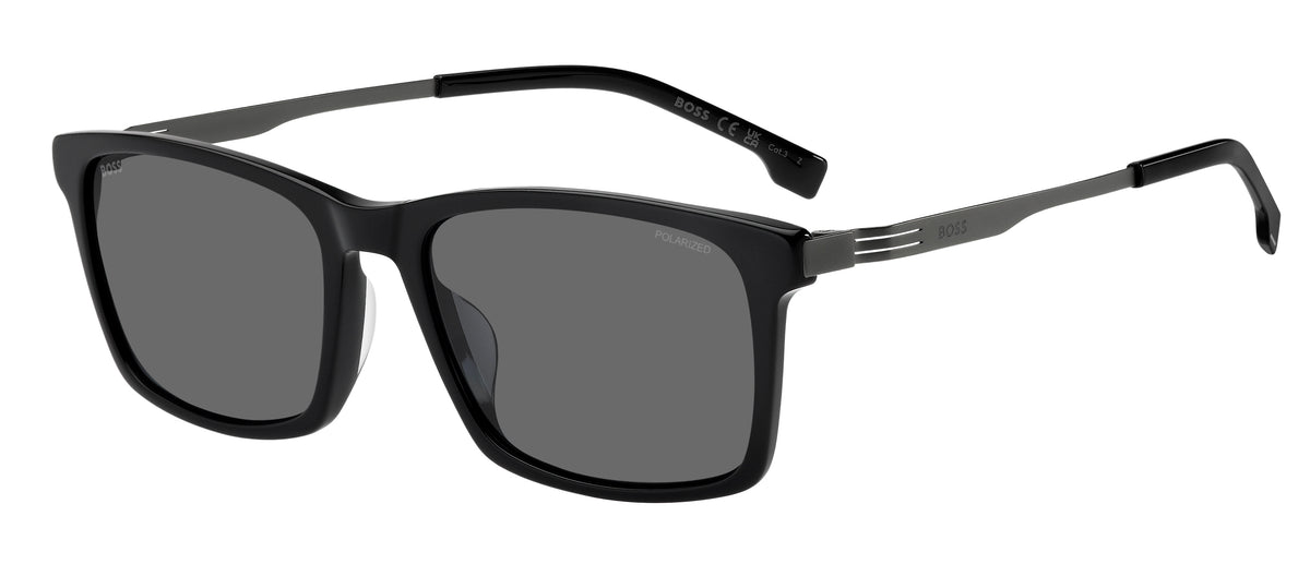 HUGO BOSS 1836/G/S 807 RECTANGULAR / BLACK