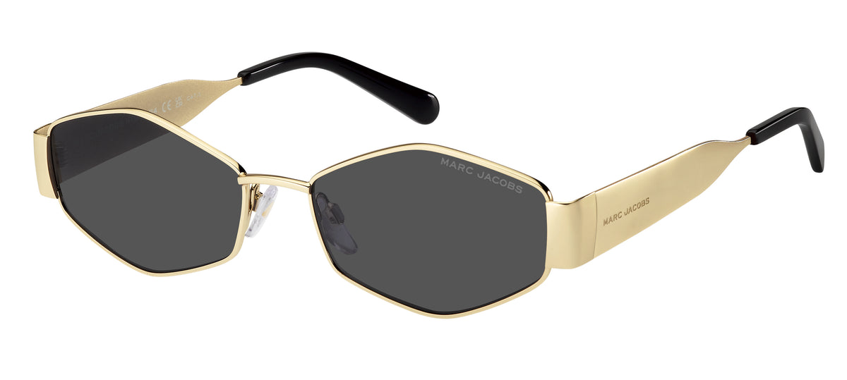 MARC JACOBS MARC 496/SHINY RHL RECTANGULAR GEOMETRICAL / BLACL