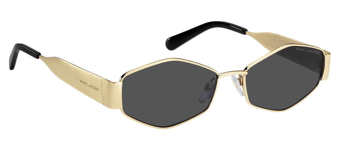 MARC JACOBS MARC 496/SHINY RHL RECTANGULAR GEOMETRICAL / BLACL