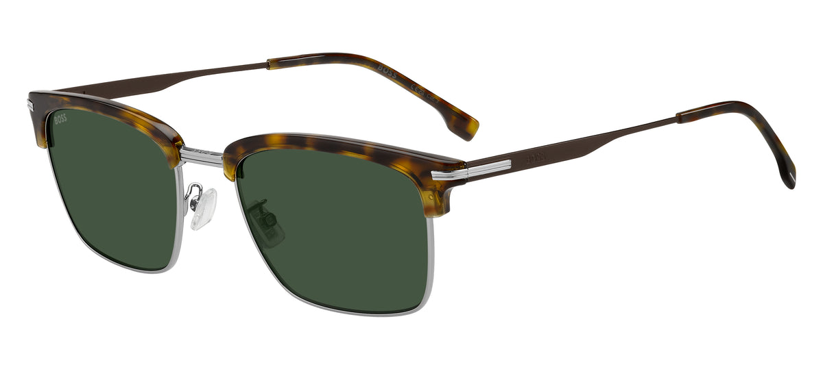 HUGO BOSS 1888/G/S 3MA RECTANGULAR BROWLINE / HAVANA RUTHENIUM